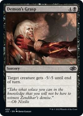 Demon's Grasp 400 card from Jumpstart 2022