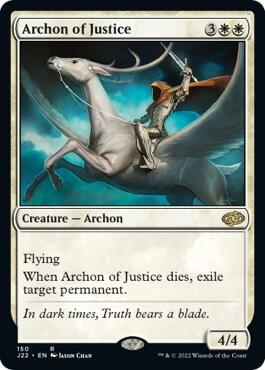 Archon of Justice 150 card from Jumpstart 2022