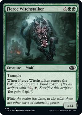 Fierce Witchstalker 661 card from Jumpstart 2022