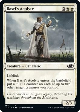 Basri's Acolyte 154 card from Jumpstart 2022