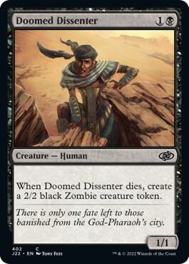 Doomed Dissenter 402 card from Jumpstart 2022