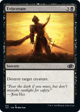 Eviscerate 412 card from Jumpstart 2022