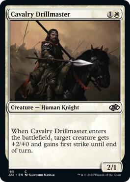 Cavalry Drillmaster 165 card from Jumpstart 2022