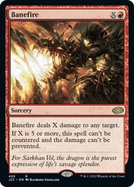 Banefire 495 card from Jumpstart 2022
