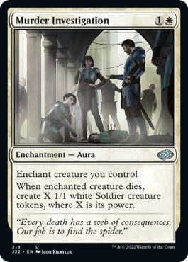 Murder Investigation 219 card from Jumpstart 2022