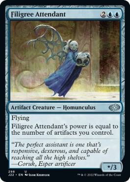 Filigree Attendant 298 card from Jumpstart 2022