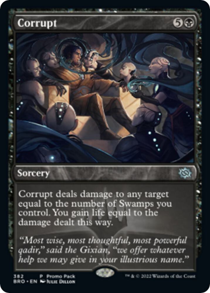 Corrupt 382 card from Promo Pack: The Brothers' War