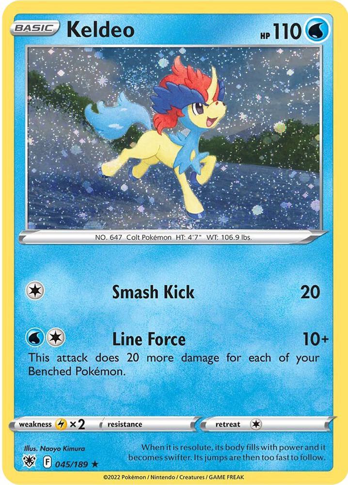Keldeo (Cosmos Holo) 045/189 card from Miscellaneous Cards & Products