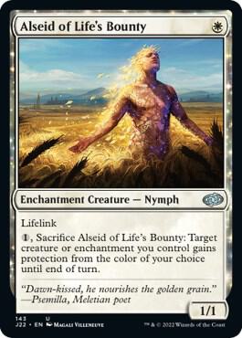 Alseid of Life's Bounty 143 card from Jumpstart 2022