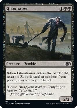Ghoulraiser 418 card from Jumpstart 2022