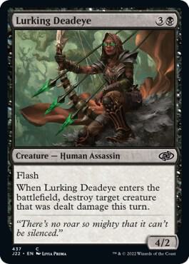 Lurking Deadeye 437 card from Jumpstart 2022