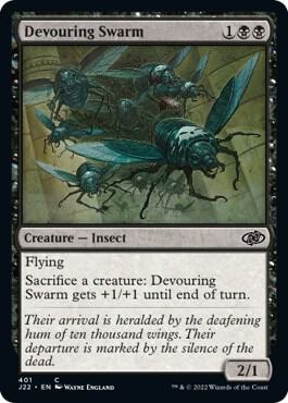 Devouring Swarm 401 card from Jumpstart 2022