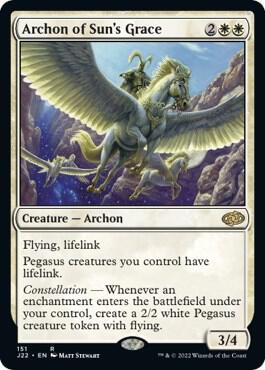 Archon of Sun's Grace 151 card from Jumpstart 2022