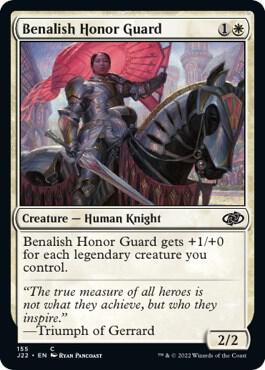 Benalish Honor Guard 155 card from Jumpstart 2022
