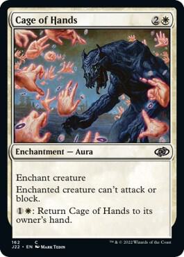 Cage of Hands 162 card from Jumpstart 2022