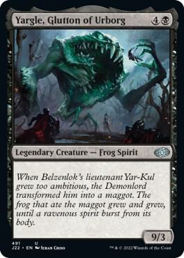 Yargle, Glutton of Urborg 491 card from Jumpstart 2022