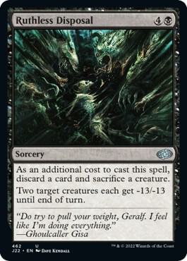 Ruthless Disposal 462 card from Jumpstart 2022