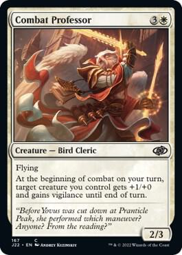 Combat Professor 167 card from Jumpstart 2022