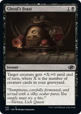 Ghoul's Feast 120 card from Jumpstart 2022
