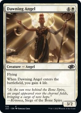Dawning Angel 170 card from Jumpstart 2022