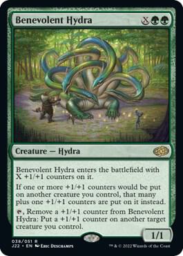 Benevolent Hydra 38 card from Jumpstart 2022