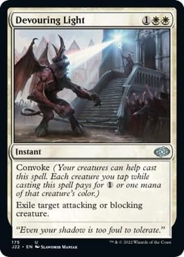 Devouring Light 175 card from Jumpstart 2022
