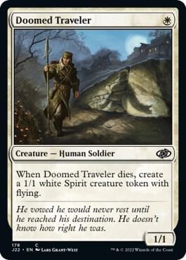 Doomed Traveler 178 card from Jumpstart 2022
