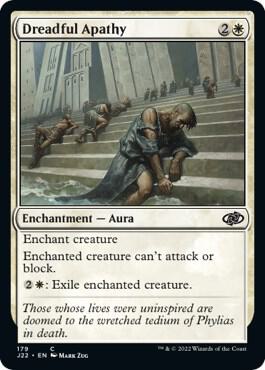 Dreadful Apathy 179 card from Jumpstart 2022