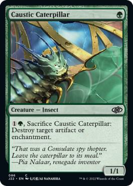 Caustic Caterpillar 86 card from Jumpstart 2022