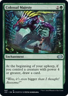 Colossal Majesty 87 card from Jumpstart 2022