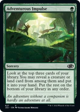 Adventurous Impulse 627 card from Jumpstart 2022