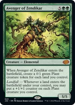 Avenger of Zendikar 629 card from Jumpstart 2022