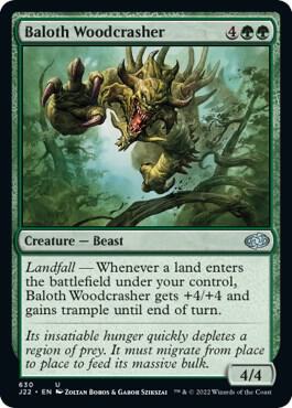 Baloth Woodcrasher 630 card from Jumpstart 2022