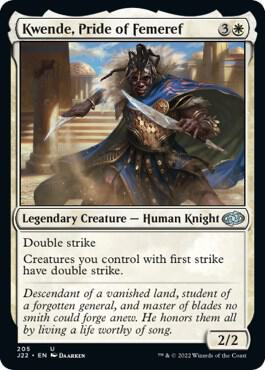 Kwende, Pride of Femeref 205 card from Jumpstart 2022
