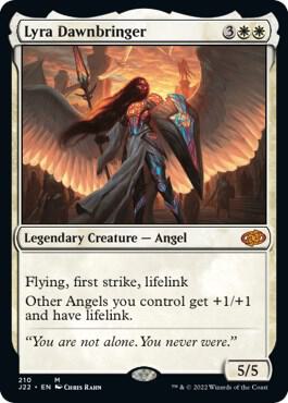 Lyra Dawnbringer 210 card from Jumpstart 2022