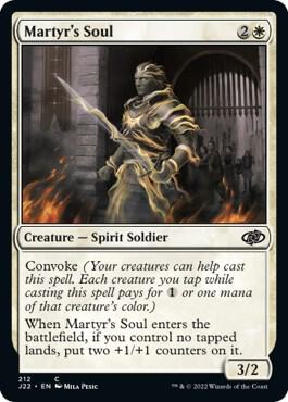 Martyr's Soul 212 card from Jumpstart 2022