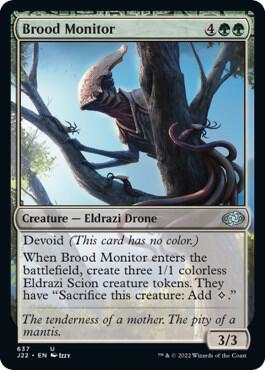 Brood Monitor 637 card from Jumpstart 2022