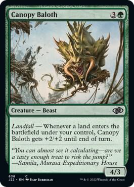Canopy Baloth 638 card from Jumpstart 2022
