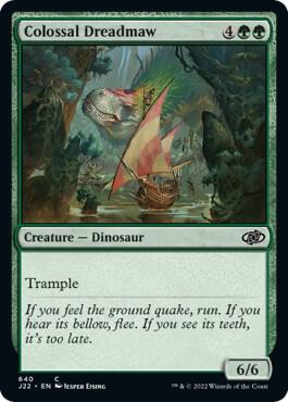 Colossal Dreadmaw 640 card from Jumpstart 2022