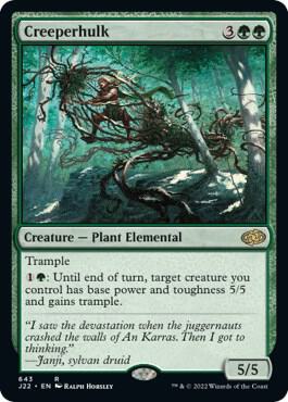 Creeperhulk 643 card from Jumpstart 2022