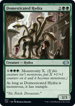 Domesticated Hydra 647 card from Jumpstart 2022