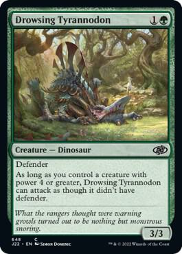 Drowsing Tyrannodon 648 card from Jumpstart 2022