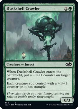 Duskshell Crawler 650 card from Jumpstart 2022