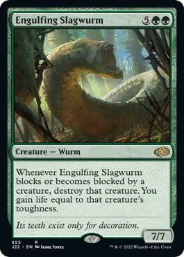 Engulfing Slagwurm 655 card from Jumpstart 2022