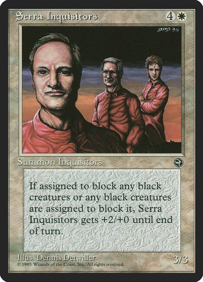 Serra Inquisitors card from Homelands