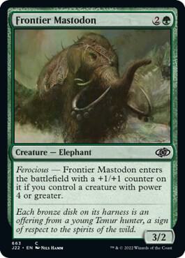 Frontier Mastodon 663 card from Jumpstart 2022