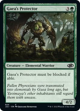 Gaea's Protector 664 card from Jumpstart 2022