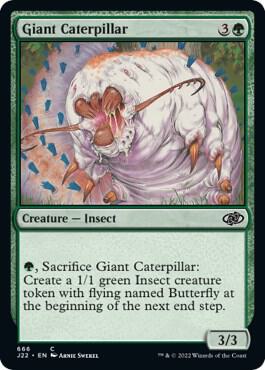 Giant Caterpillar 666 card from Jumpstart 2022