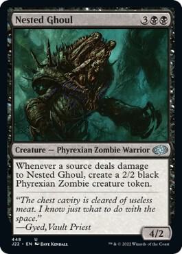 Nested Ghoul 448 card from Jumpstart 2022