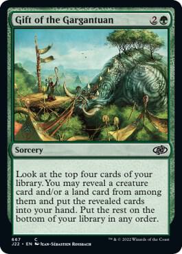 Gift of the Gargantuan 667 card from Jumpstart 2022